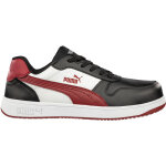Puma - chaussure de travail frontcourt p 46 bas noir / blanc / rouge s3l 640207