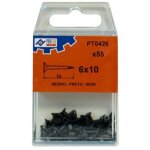 Punaise noire c / 25 pcs - 14x18