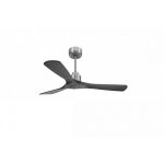 Purline - tenerife de klassfan - super destratificateur et ventilateur dc 132 cm chrome pales bois noir ...