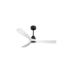 Purline - tenerife ring - super destratificateur et ventilateur dc 132 cm gris basalte pales bois blanc ...