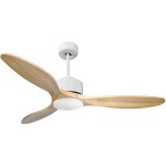 Purline - ventilateur de plafond 132 cm avec wifi rversible hypersilence