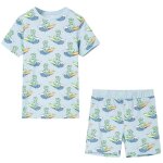Pyjamas  manches courtes pour enfants bleu clair 92
