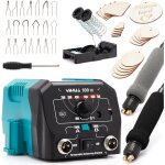 Pyrographe / yihua 939 - iii po�le � bois + ensemble de contreplaqu� pyrographe 20 pi�ces 4 en 1