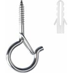 Aougo - q - hanger lot de 22 crochets à vis pour suspension murale ou de plafond avec boucle de sécurité ... Aougo - q - hanger lot de 22 crochets à vis pour suspension murale ou de plafond avec boucle de sécurité ...