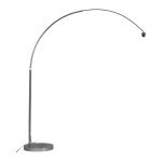 Qazqa ? lampadaire arc chrome 220 cm ? �clairage int�rieur moderne sans abat - jour ? hauteur r�glable ...