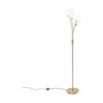 Athens - opal - lampadaire - 5 lumire - h 160 cm - dor - moderne - clairage intrieur - salon i chambre ...