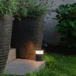 Qazqa ? lampadaire d'ext�rieur led 10w ? ip65 �tanche ? � 107 mm ? 392 lumens ? temp�rature de couleur ...