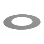 Qazqa ? disque d�coratif acier inoxydable � 130 mm ? pour spots encastr�s ? luminosit� variable ? compatible ...