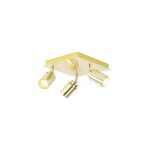 Qazqa - ducha - spot plafond, plafonnier - 3 lumière - l 23 cm - doré / laiton - moderne - éclairage ... Qazqa - ducha - spot plafond, plafonnier - 3 lumière - l 23 cm - doré / laiton - moderne - éclairage ...