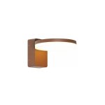 Esmee - led applique murale - 1 lumière - l 16. 5 cm - brun rouille - moderne - éclairage extérieur - ... Esmee - led applique murale - 1 lumière - l 16. 5 cm - brun rouille - moderne - éclairage extérieur - ...
