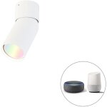 Falo - led dimmable spot plafond, plafonnier variateur inclus - 1 lumire - l 10. 8 cm - blanc - moderne ...
