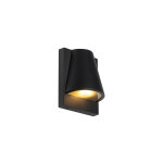 Femke - applique murale - 1 lumi�re - l 13. 8 cm - noir - rustique - �clairage ext�rieur - garage / cellier ...