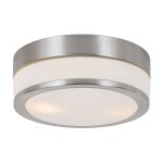 Flavi - plafonnier - 2 lumière - ø 23 cm - acier - moderne - éclairage extérieur - salle de bains - qazqa ... Flavi - plafonnier - 2 lumière - ø 23 cm - acier - moderne - éclairage extérieur - salle de bains - qazqa ...