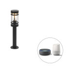 Gleam - led dimmable lampe sur pied ext�rieur variateur inclus - 1 lumi�re - � 11 cm - noir - moderne ...