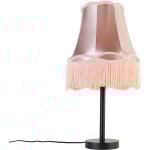 Granny - lampe de table avec abat - jour - 1 lumi�re - � 30 cm - rose - classique / antique - �clairage ...