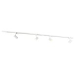 Jeana - systme de rail spot luminaire plafond, plafonnier compatible pour led - 4 lumire - l 193 cm ...