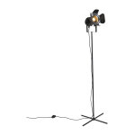 Qazqa ? lampadaire noir inclinable 167 cm ? style industriel ? culot e27 ? compatible led ? longueur ...