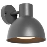 Natas - applique murale - 1 lumire - l 20. 8 cm - gris fonc - rustique - clairage extrieur - qazqa ...