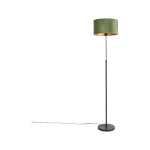 Parte fl - lampadaire avec abat - jour - 1 lumi�re - h 1675 mm - vert - rustique - �clairage int�rieur ...