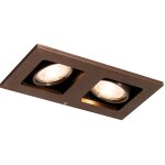 Qure - spot encastrable - 2 lumi�re - l 19 cm - bronze - moderne - �clairage int�rieur - salon i chambre ...
