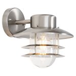 Shell - applique murale - 1 lumire - h 23. 6 cm - acier - rustique - clairage extrieur - qazqa