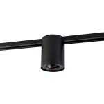 Qazqa spot sur rail moderne monophas� noir - rondoo up