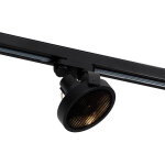Spot sur rail triphas� moderne noir - master 111 honey - qazqa