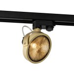 Qazqa spot sur rail moderne triphas� dor� - master 111 honey