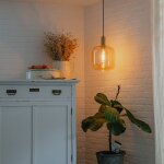 Qazqa zuzanna - suspension - 1 lumire -  25 cm - orange - design - clairage intrieur - salon i chambre ...