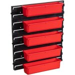Qbrick - system container set nr. 4 paroi d'atelier 39 x 35 cm avec 4 �tag�res pour pro organizer 100 ...