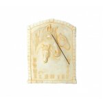 Qem - cadran solaire motif cheval grand mod�le pierre naturelle 47cmx60cm