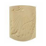 Qem - cadran solaire motif libellule pierre naturelle 35cmx50cm