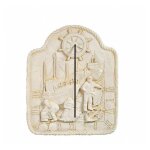 Qem - cadran solaire motif p�che pierre naturelle 41cmx51cm