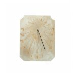 Qem - cadran solaire motif soleil incrust� pierre naturelle 33cmx42cm