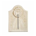 Qem - cadran solaire motif vend�e pierre naturelle 31cmx45cm
