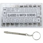 Kit de rparation pour montres et lunettes - 1 000 vis en acier inoxydable, bote  outils
