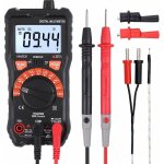 Qersta - multimtre numrique true rms avec pince crocodile - testeur ac / dc voltmtre rsistance courant ...