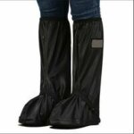 Couvre - chaussures impermables noirs avec rflecteur, femmes homme rutilisables et pliables neige ...