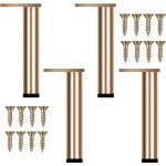 Quatre pieds de meubles r�glables en m�tal dor�, au design moderne, convenant aux tables basses, meubles ...