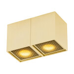 Qubo - spot plafond, plafonnier - 2 lumière - l 16. 5 cm - doré - design - éclairage intérieur - salon ... Qubo - spot plafond, plafonnier - 2 lumière - l 16. 5 cm - doré - design - éclairage intérieur - salon ...