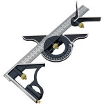 Querre combin�e r�gle menuisier multifonctionn metal equerre r�glable angle charpentier outil, 300mm