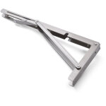 Querre �tag�re pliante inox 170 x 400 mm - par pi�ce