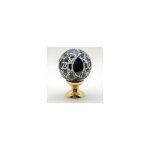 Quincadeco - boule de rampe cristal noir mousson Quincadeco - boule de rampe cristal noir mousson