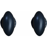 Quincadeco - poign�e de porte ovale alu gris ral 7016 sur rosace