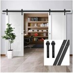 Jn. songs - quincaillerie kit de rail pour porte coulissante syst�me de quincaillerie double porte avec ...