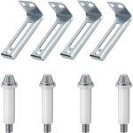 Quincaillerie pour portes pliantes, kit de pivot inf�rieur pour 4 portes et support de pivot, pi�ces ...