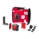 Leica geosystems - leica lino l2 2 - rouge niveau � bulle laser 25 m avec batterie