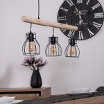 R�tro plafond suspendu lumi�re poutre en bois salon salle � manger �clairage cage projecteurs lampe � ...