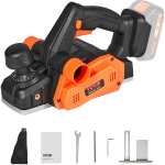 Rabot electrique sans fil largeur 82, 55 mm raboteuse a bois a main profondeur 2 mm 16500 tr / min avec ...