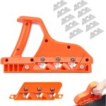 Raboteuse avec coupe - bordures � 45� et 60�, raboteuse manuelle pour coupes rapides, raboteuse multifonctionn ...